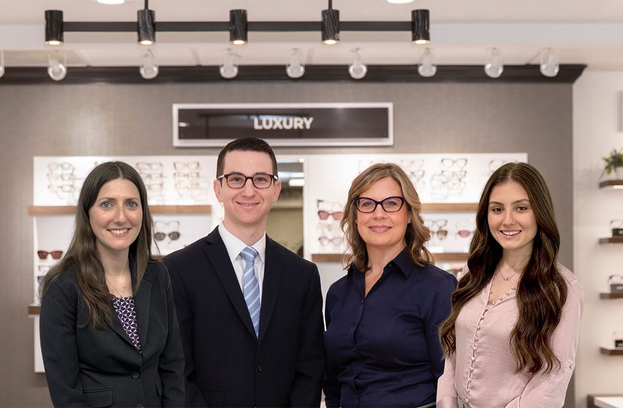 The Eye Care Center of North Jersey team in the optical shop